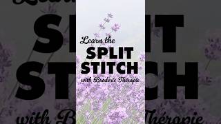 How to make the split stitch in hand embroidery [upl. by Muhcan385]