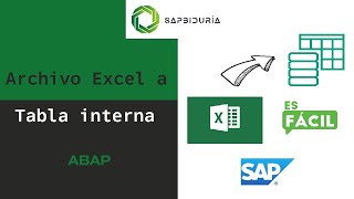 SAP  ABAP  Excel a Tabla interna  Muy fácil  🤯 [upl. by Kcirre]