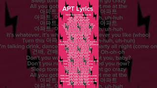 APT Lyrics [upl. by Ronal469]