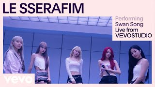 LE SSERAFIM  Swan Song Live Performance  Vevo [upl. by Ailsun330]