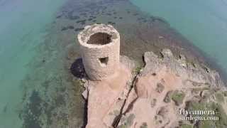 Torre di Abbacurrente  Rotonda Platamona  Sassari  Flycamera Riprese aeree Sardegna [upl. by Highams]