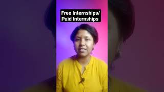 Free internship  Paid internship difference [upl. by Longtin]