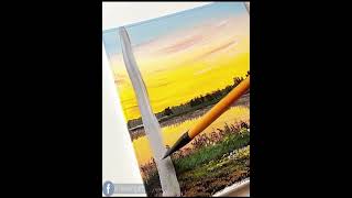 Wonderful Sunset Acrylic Painting Tutorial  StepbyStep Acrylic Painting for Beginners [upl. by Ezaria397]