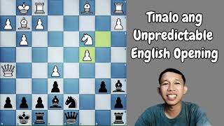 Tinalo natin ang Kanyang Unpredictable English Opening chess [upl. by Wimsatt838]