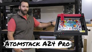 Atomstack a24 pro setup and Beginner Review [upl. by Anyek689]