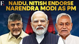 Watch Modi Naidu Nitish Bonhomie On Full Display In The Parliament [upl. by Roos640]