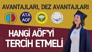 Hangi Açıköğretim Üniversitesini Tercih Etmeli Aöf Üniversitelerinin Avantajları Dez Avantajları [upl. by Teragram]