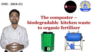 The composter  kitchen biodegradable waste to organic fertilizer [upl. by Mendes]