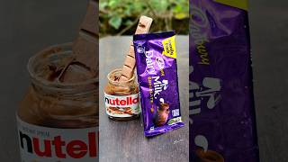 Nutella vs Dairymilk nutella mixingASMRshorts [upl. by Kaleb]