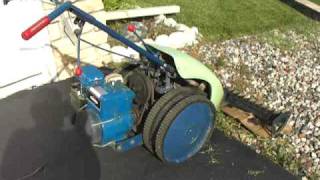 3 1990 Jari Monarch Walk Behind SelfPropelled 36quot Sickle Bar Mower 5HP Briggs amp Stratton [upl. by Dudden]