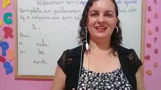 🌟 APRENDA PALAVRAS COM QUA QUE QUI E QUO Prof° Nádja Sicleide 🌟 [upl. by Petite]