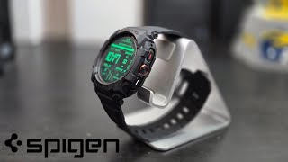 Samsung Galaxy Watch Ultra  Spigen Rugged Armor Pro Case Review [upl. by Aggi]