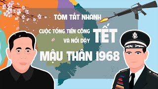 Tóm tắt nhanh Cuộc tổng tiến công và nổi dậy Tết Mậu Thân 1968  Kênh tóm tắt lịch sử  EZ Sử [upl. by Nicolea]