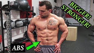 BIGGER STRONGER ABS WORKOUT  DUMBBELLS ONLY [upl. by Attenhoj]