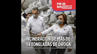 Destrucción de más de 14 toneladas de droga en segundo proceso de incineración del 2023 [upl. by Rue]