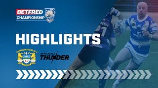 Highlights  Workington Town v Newcastle Thunder [upl. by Hsirap]