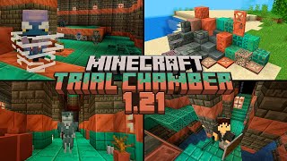 MINECRAFT 121  CHEGOU A NOVA ESTRUTURA TRIAL CHAMBER EXPLORANDO TUDO da ATUALIZAÇÃO [upl. by Lebaron219]