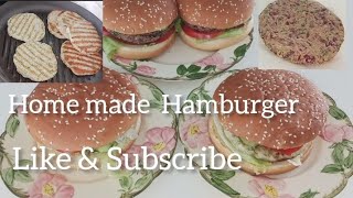 Best Home made Bean burgers and chicken Hamburgers food viralvideos [upl. by Brose]