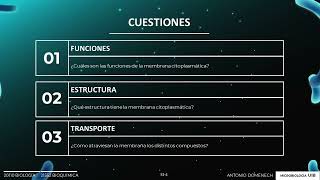 Sesión 03 Microbiología membrana citoplasmática [upl. by Chon]