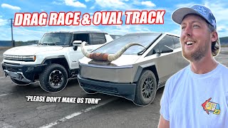 Rednecks Test the Tesla Cybertruck vs Hummer EV [upl. by Sibbie]