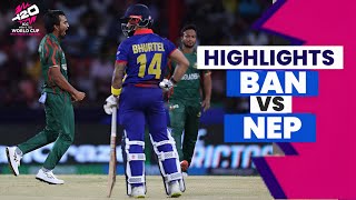 Bangladesh vs Nepal Highlights  ICC T20 World Cup 2024 Highlights  Ban vs Nepal Highlights [upl. by Argela]