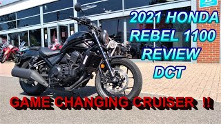 ★ 2021 HONDA REBEL 1100 REVIEW ★  HONDA CMX1100 REBEL REVIEW [upl. by Nocaed]