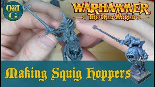 Building the Boingrot Bounderz from Stormbringer issue 48 as a Night Goblin Squig Hopper mob [upl. by Aeslehs]