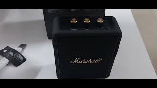 unboxing Marshall speaker marshall speaker musiclover musiclover brandnew unboxingvideo vlogs [upl. by Brittain]