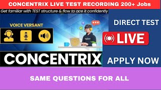 concentrix voice Amcat test Live｜Amcat test｜Same Questions to all｜non voice｜Voice concentrix [upl. by Vivianna994]