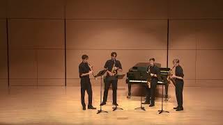 Corvus Saxophone Quartet performs World Premiere of quotNatura Veritatisquot by Brett Goebel [upl. by Ab]