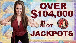 104000 in Slot Machine Jackpots  Handpays EVERYWHERE  Casino Madness [upl. by Aer84]