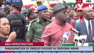 WATCH Governor Ikpeazu Inaugurates Flyover In Osisioma Ngwa [upl. by Drofnas]