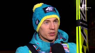 MŚ Harrachov 2014 Kamil Stoch quotNastępnym razem wybiorę inną taktykęquot [upl. by Allx103]