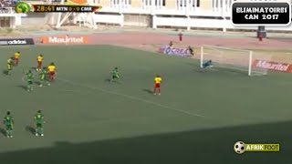 La demivolée dEdgar Salli  Mauritanie vs Cameroun 01  Qualifications CAN 2017 [upl. by Kurzawa]