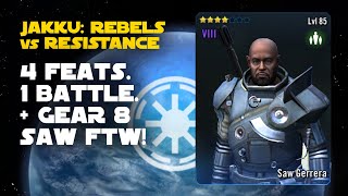 Kamino Rebel Fighters vs Republic Galactic Challenge  SWGOH GC X [upl. by Urbannal]