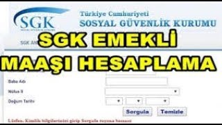 EMEKLİ MAAŞI SORGULAMA [upl. by Essy]