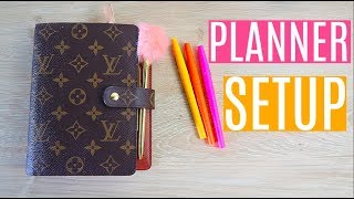 The Best Planner Set Up  Louis Vuitton MM Agenda [upl. by Jeremias]