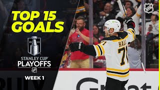 MUSTSEE NHL Goals of Week 1 👀  2023 Stanley Cup Playoffs [upl. by Atoiganap]