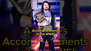 AJ Styles Accomplishments in the WWE wwe shrots ajstyles [upl. by Sairtemed]