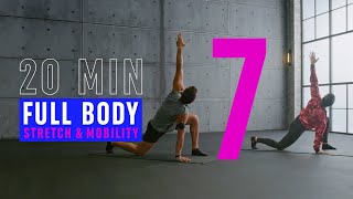 20 Min Full Body Stretch amp Mobility Routine  Workout 7  No Equipment [upl. by Nylarac]