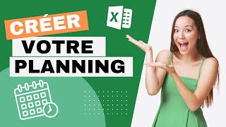 Comment créer un PLANNING hebdomadaire avec EXCEL  Tutoriel complet [upl. by Ynahteb]