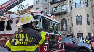 FDNY Brooklyn 1075 Box 2661 Fire on the roof of a Multiple Dwelling [upl. by Filbert]