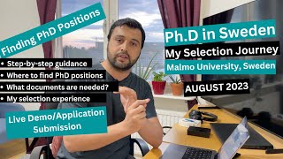 Easy way to find Fully Funded PhD positions in SwedenEU  Sharing My Selection Journey  2023 [upl. by Arraeit]