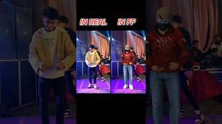 Free fire vs real life dance sobby style freefire ffnewdance [upl. by Beaston487]