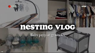 NESTING VLOG full term pregnant nursery do up [upl. by Hulbert476]