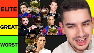 Ranking EVERY Ballon dOr Winner Since 2000 Tier List [upl. by Cordey]