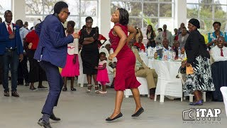 🇿🇼 Groomsman wows wedding guests with hilarious dance moves [upl. by Mauceri216]