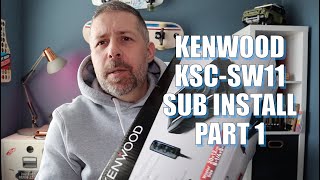 Abarth Kenwood KSCSW11 Sub Install Part 1 [upl. by Carli]