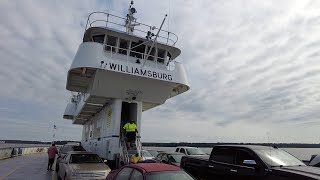 Virginia  Jamestown Scotland Ferry  Williamsburg Auto Ferry Tour 2022 [upl. by Ganley]