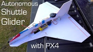 GPS Autopilot Shuttle Glider Dropped from Drone  RCTESTFLIGHT [upl. by Ahsiekam712]